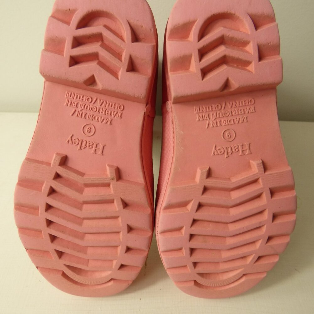 Hatley Pink Floral Rain Boots, Size 9 - Picture 3 of 3